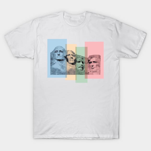 Mount Rushmore pop art T-Shirt by Creative at home